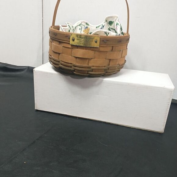Longaberger 1985 Green Christmas COOKIE Basket - Picture 10 of 12